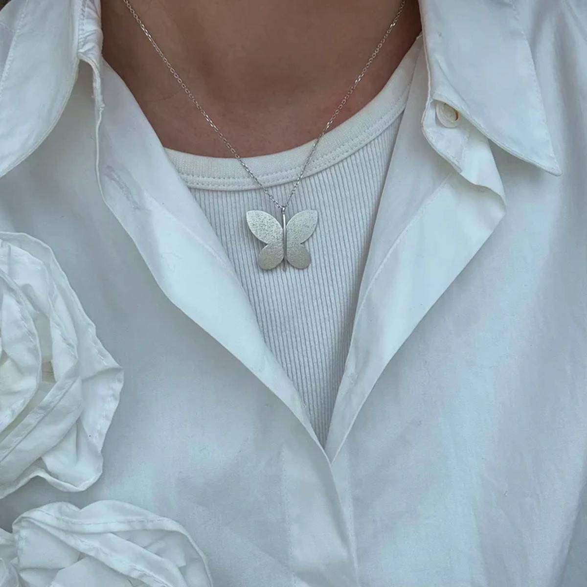 By Aagaard — Butterfly Pendant Necklace By Aagaard Butterfly Pendant Necklace — Halskette