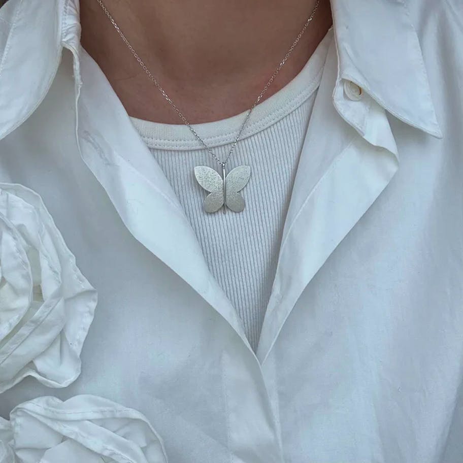 By Aagaard — Butterfly Pendant Necklace By Aagaard Butterfly Pendant Necklace — Halsband
