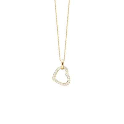 By Aagaard — Heart Cubic Zirconia Statement Necklace By Aagaard Heart Cubic Zirconia Statement Necklace — Necklace
