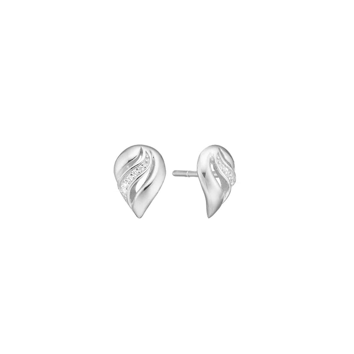 By Aagaard — Wing Stud Earrings with 12 Cubic Zirconia By Aagaard Wing Stud Earrings with 12 Cubic Zirconia — Boucle d'oreille