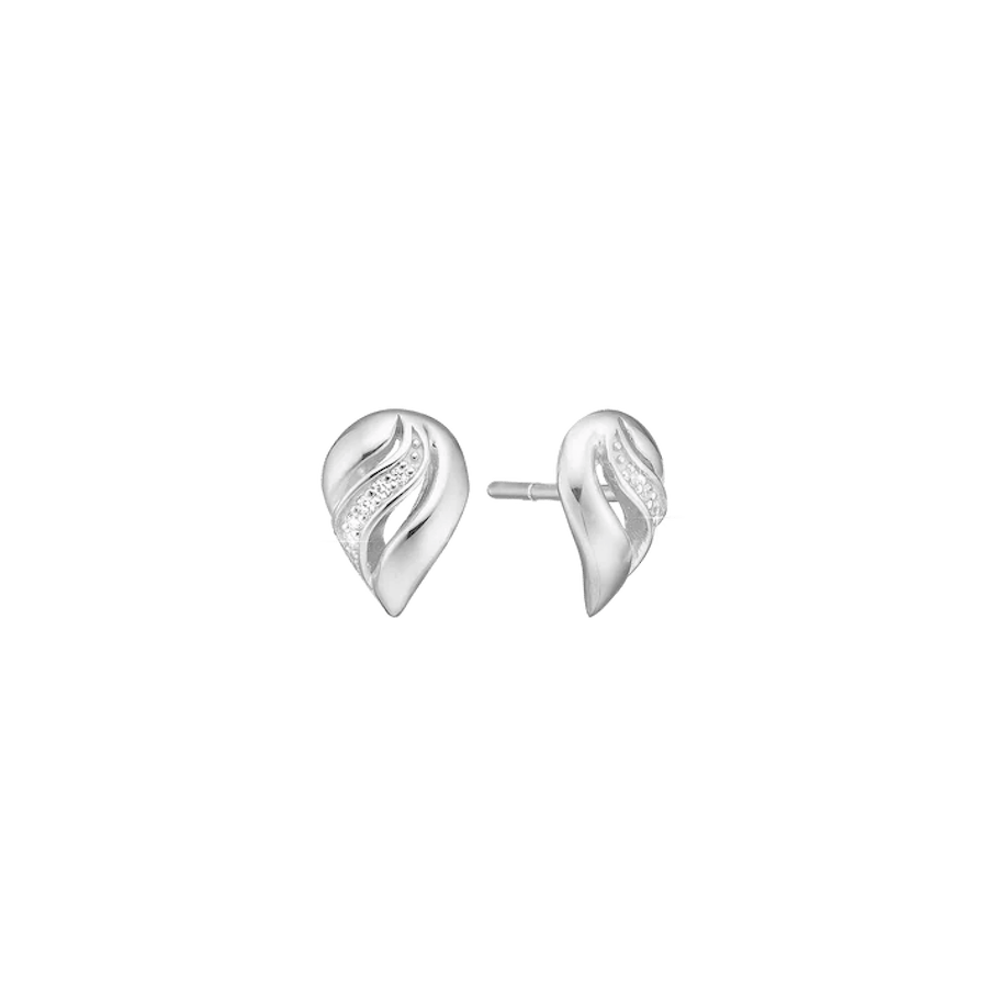 By Aagaard — Wing Stud Earrings with 12 Cubic Zirconia By Aagaard Wing Stud Earrings with 12 Cubic Zirconia — Øreringe