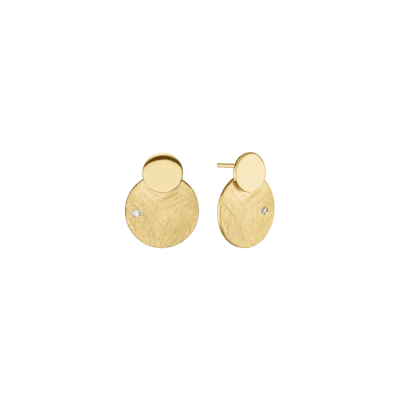 By Aagaard — Sun & Moon Cubic Zirconia Stud Earrings By Aagaard Sun & Moon Cubic Zirconia Stud Earrings — Boucle d'oreille