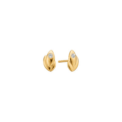 By Aagaard — Stud Earrings with 2 Cubic Zirconia By Aagaard Stud Earrings with 2 Cubic Zirconia — Boucle d'oreille