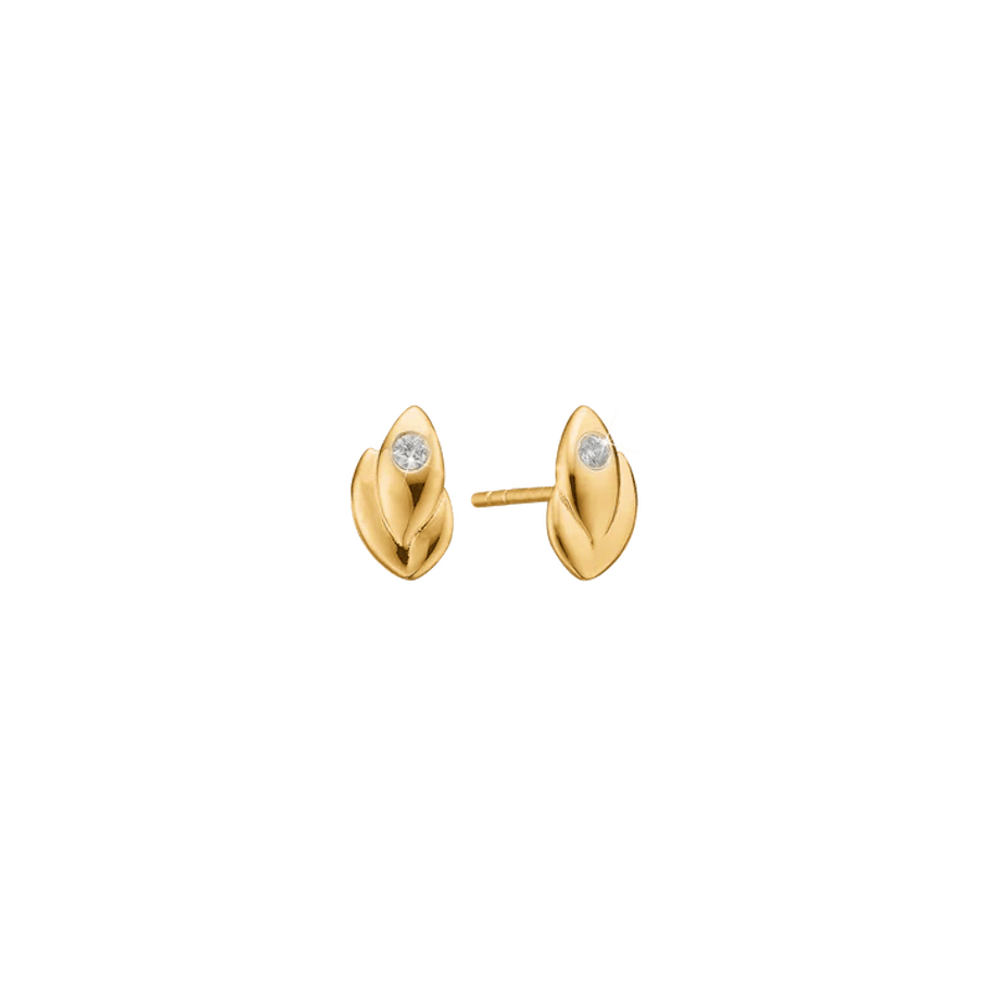 By Aagaard — Stud Earrings with 2 Cubic Zirconia By Aagaard Stud Earrings with 2 Cubic Zirconia — Øreringe