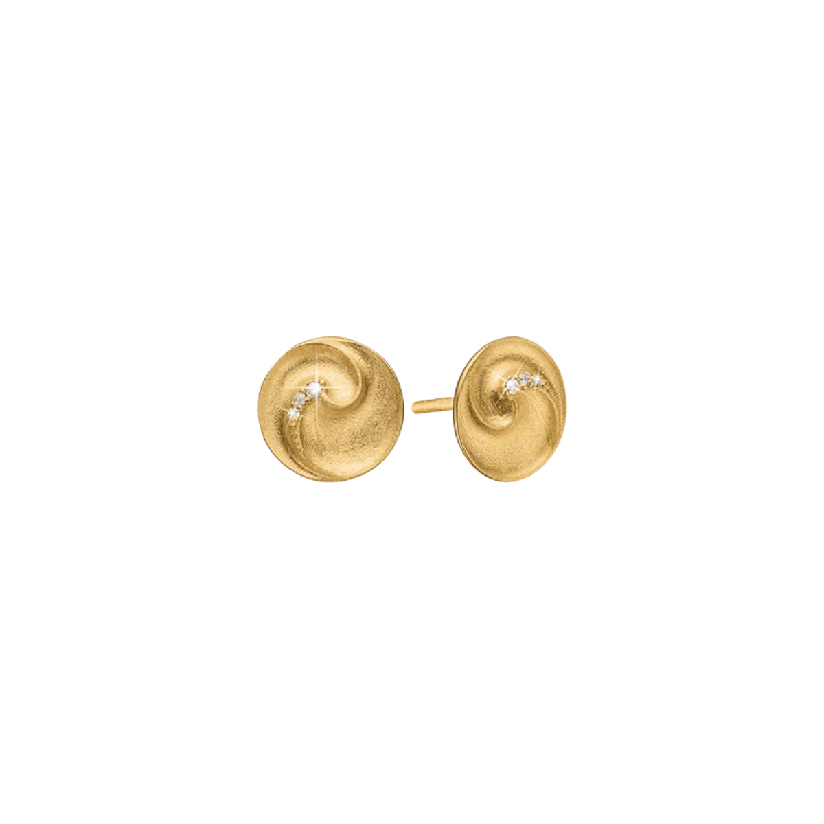 By Aagaard — Stud Earrings with 6 Cubic Zirconia By Aagaard Stud Earrings with 6 Cubic Zirconia — Boucle d'oreille