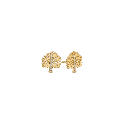 By Aagaard — Tree of Life Cubic Zirconia Stud Earrings By Aagaard Tree of Life Cubic Zirconia Stud Earrings — Boucle d'oreille