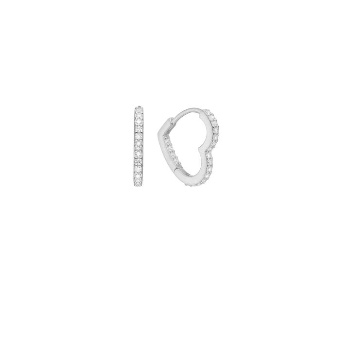 By Aagaard Heart Hoop Earrings — Øreringe