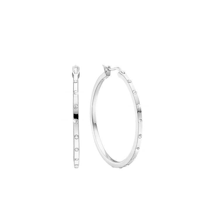 By Aagaard Cubic Zirconia Hoop Earrings — Øreringe