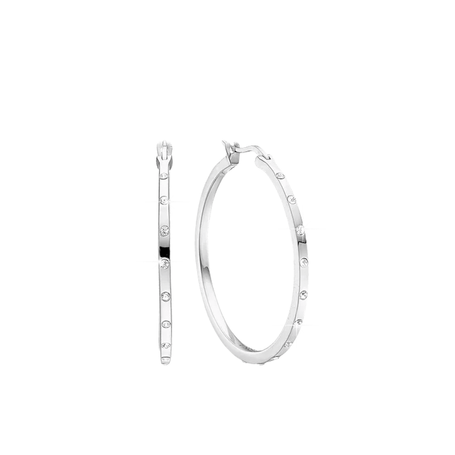 By Aagaard — Cubic Zirconia Hoop Earrings By Aagaard Cubic Zirconia Hoop Earrings — Øreringe