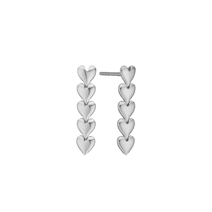By Aagaard Heart Dangle Earrings — Øreringe