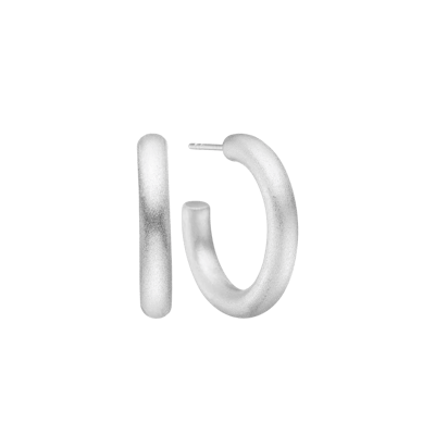 By Aagaard — Satin Matte Hoop Earrings By Aagaard Satin Matte Hoop Earrings — Oorbel