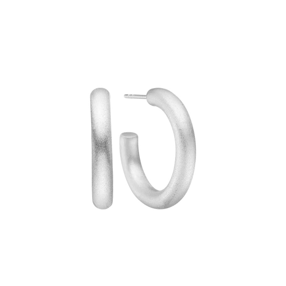 By Aagaard — Satin Matte Hoop Earrings By Aagaard Satin Matte Hoop Earrings — Øreringe