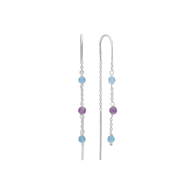 By Aagaard — Amethyst & Blue Quartz Drop Earrings By Aagaard Amethyst & Blue Quartz Drop Earrings — Øreringer