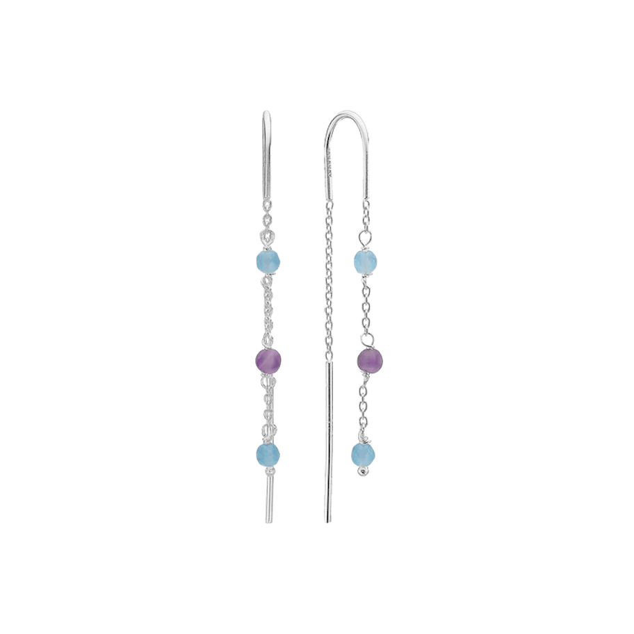 By Aagaard — Amethyst & Blue Quartz Drop Earrings By Aagaard Amethyst & Blue Quartz Drop Earrings — Øreringe