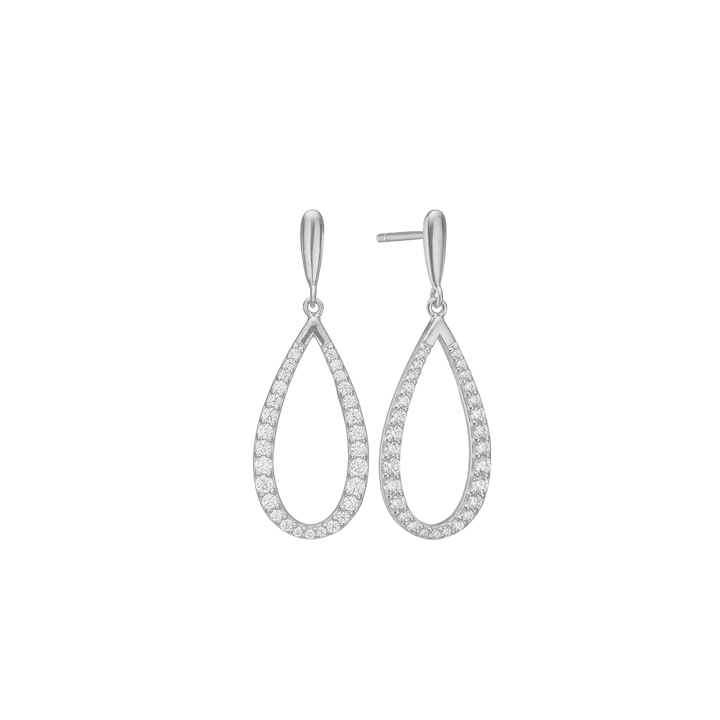 By Aagaard Drop Earrings with Cubic Zirconia — Øreringe