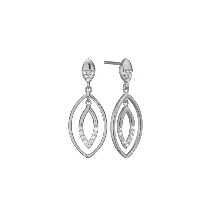 By Aagaard Droplets Cubic Zirconia Drop Earrings — Øreringe