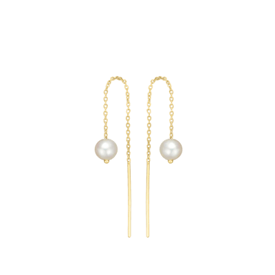 By Aagaard — Freshwater Pearl Chain Earrings By Aagaard Freshwater Pearl Chain Earrings — Earrings