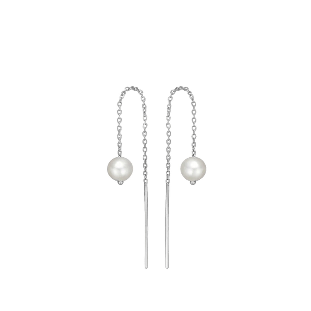 By Aagaard — Freshwater Pearl Chain Earrings By Aagaard Freshwater Pearl Chain Earrings — Ohrringe