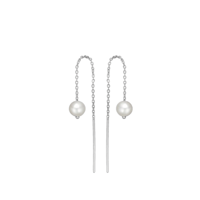 By Aagaard — Freshwater Pearl Chain Earrings By Aagaard Freshwater Pearl Chain Earrings — Ohrringe