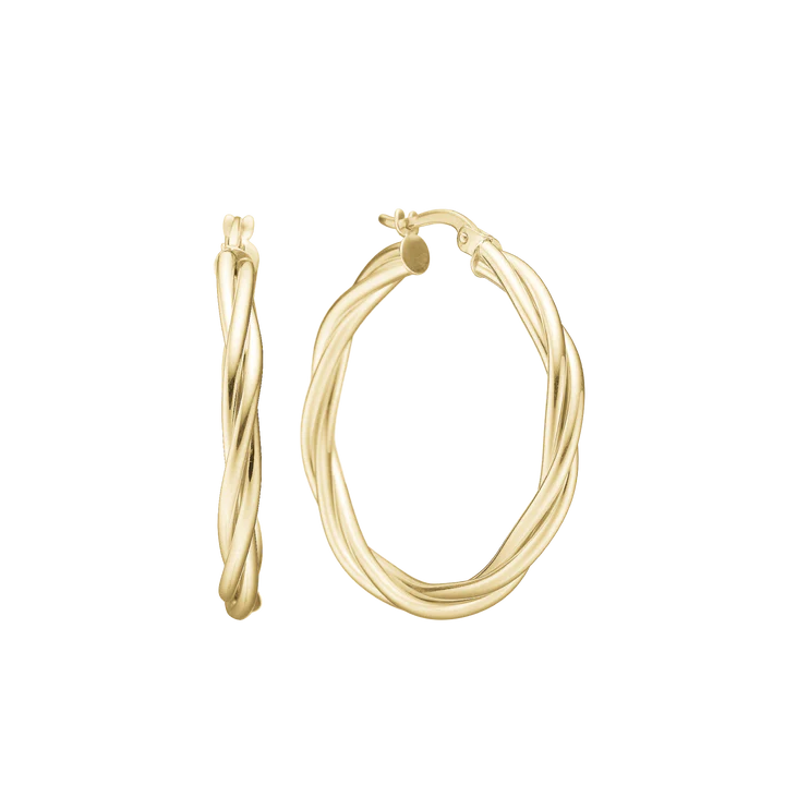By Aagaard Twisted Hoop Earrings — Øreringe