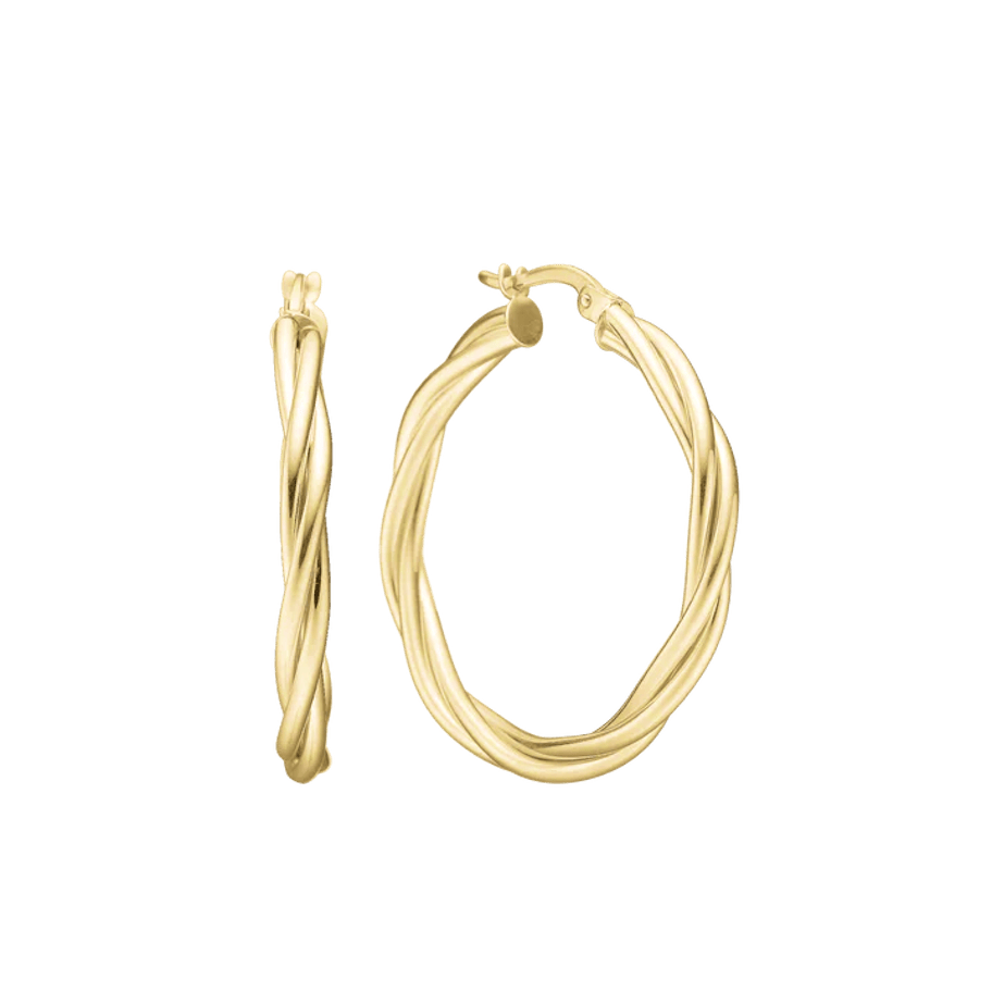 By Aagaard — Twisted Hoop Earrings By Aagaard Twisted Hoop Earrings — Øreringe