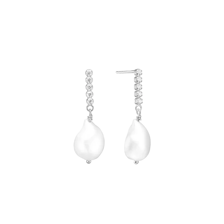 By Aagaard Sparkling Pearls Drop Earrings — Øreringe