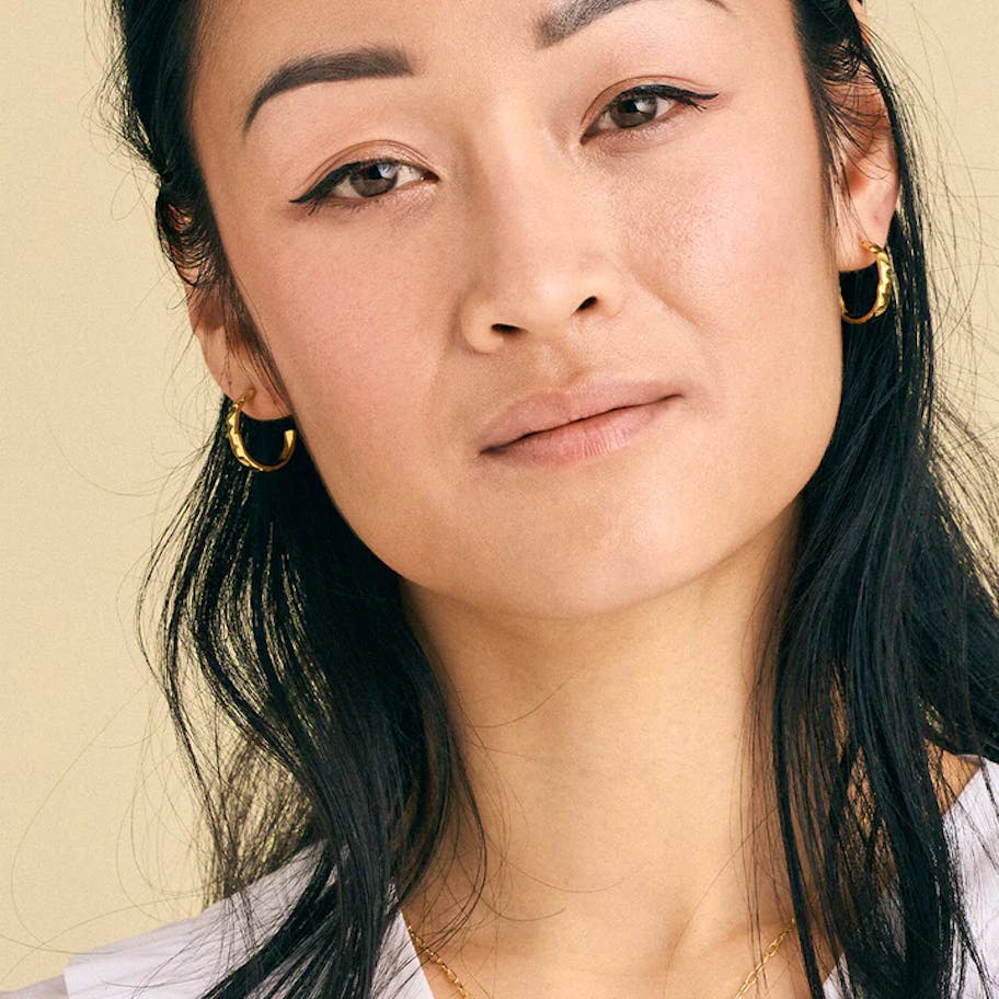 By Aagaard — Faceted Half Hoop Earrings By Aagaard Faceted Half Hoop Earrings — Øreringe