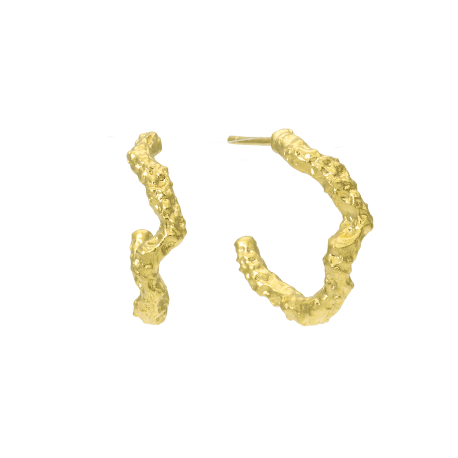 By Aagaard — Rustic Half Hoop Earrings By Aagaard Rustic Half Hoop Earrings — Øreringe