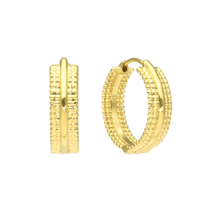 By Aagaard — Dotted Hoop Earrings By Aagaard Dotted Hoop Earrings — Øreringe