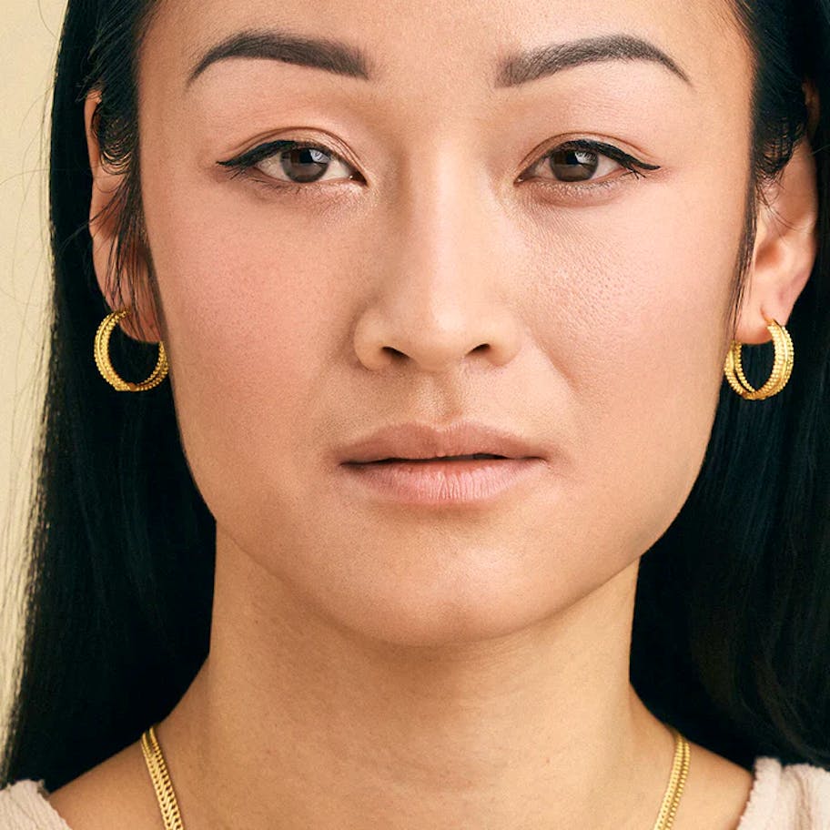 By Aagaard — Dotted Hoop Earrings By Aagaard Dotted Hoop Earrings — Øreringe