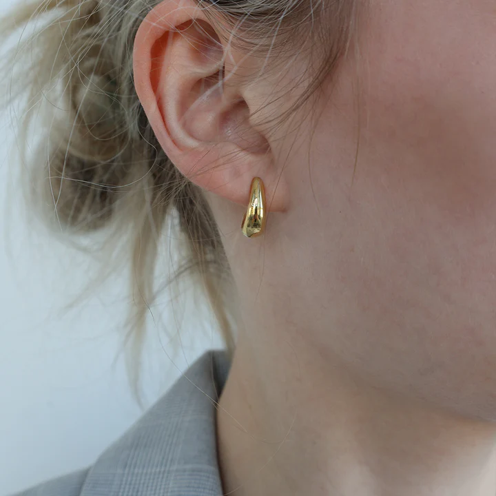 By Aagaard Oval Clasp Hoop Earrings — Øreringe