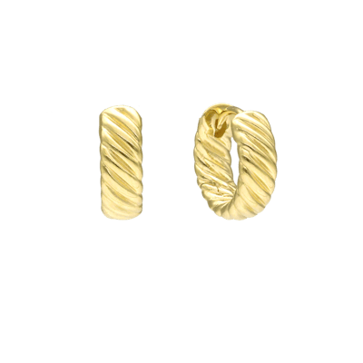 By Aagaard — Diagonal Ridged Hoop Earrings By Aagaard Diagonal Ridged Hoop Earrings — Earrings