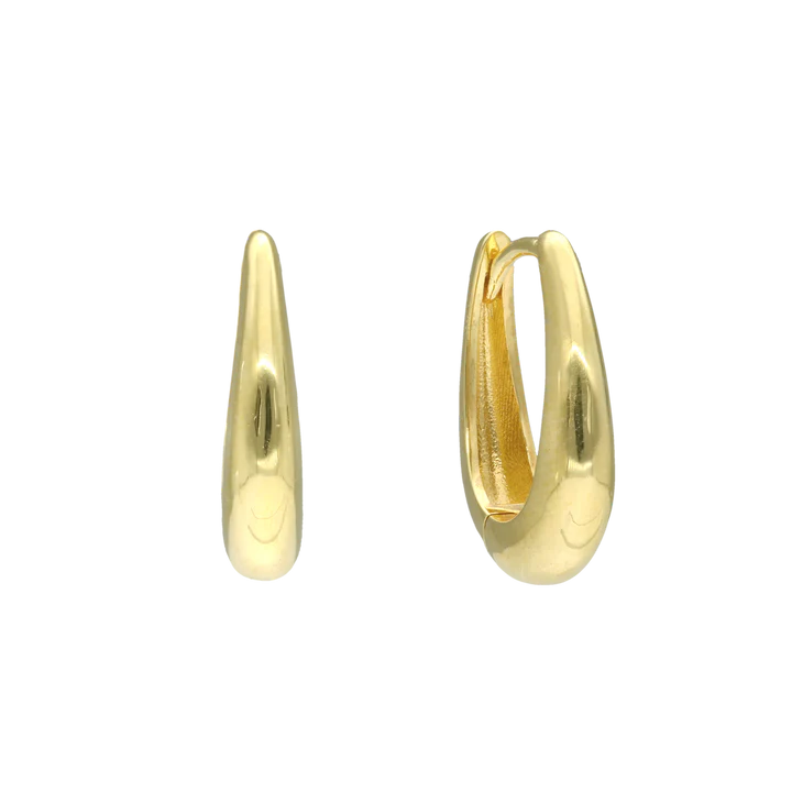 By Aagaard Oval Clasp Hoop Earrings — Øreringe