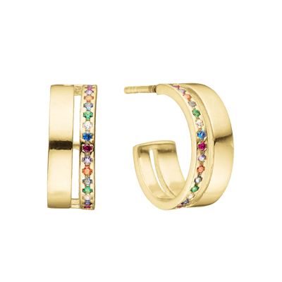 By Aagaard — Colourful Half Hoop Earrings By Aagaard Colourful Half Hoop Earrings — Earrings