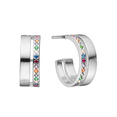 By Aagaard — Colourful Half Hoop Earrings By Aagaard Colourful Half Hoop Earrings — Ohrringe