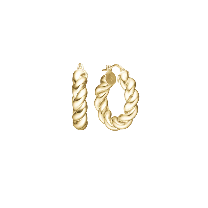 By Aagaard Big Twist Drop Earrings — Øreringe