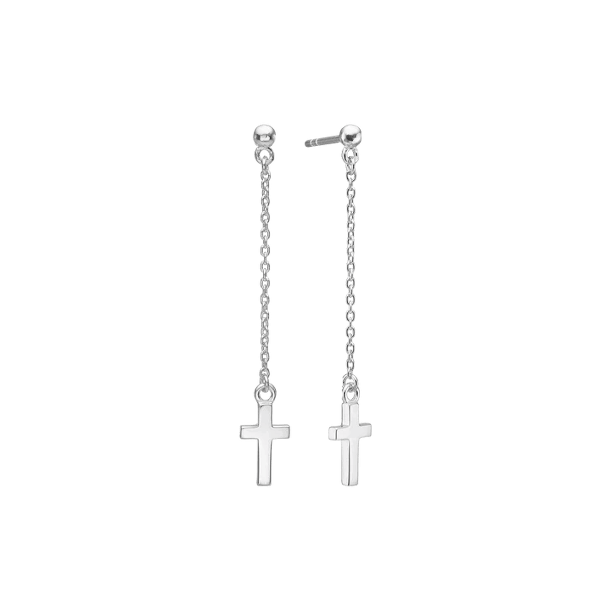 By Aagaard — Cross Chain Drop Earrings By Aagaard Cross Chain Drop Earrings — Ohrringe