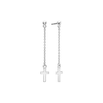 By Aagaard — Cross Chain Drop Earrings By Aagaard Cross Chain Drop Earrings — Ohrringe