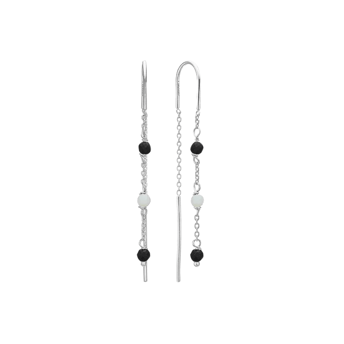 By Aagaard — Black Onyx & Green Amazonite Drop Earrings By Aagaard Black Onyx & Green Amazonite Drop Earrings — Ohrringe