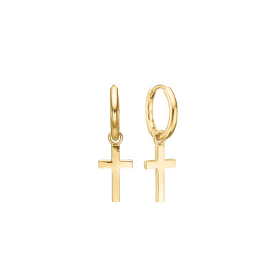 By Aagaard — Cross Hoop Drop Earrings By Aagaard Cross Hoop Drop Earrings — Earrings