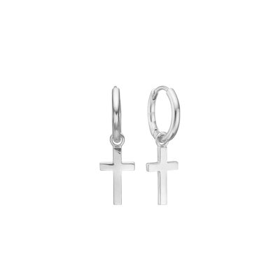 By Aagaard — Cross Hoop Drop Earrings By Aagaard Cross Hoop Drop Earrings — Ohrringe