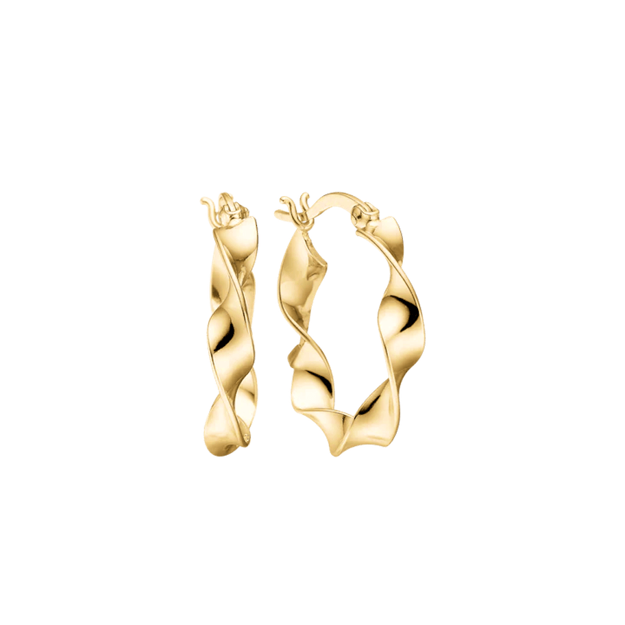By Aagaard — Twisted Circle Hoop Earrings By Aagaard Twisted Circle Hoop Earrings — Øreringe