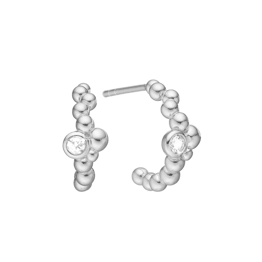 By Aagaard — Bubble Earrings with 2 Cubic Zirconia By Aagaard Bubble Earrings with 2 Cubic Zirconia — Øreringe