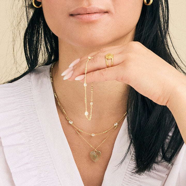 By Aagaard Ball & Cubic Zirconia Bracelet — Bransoletka