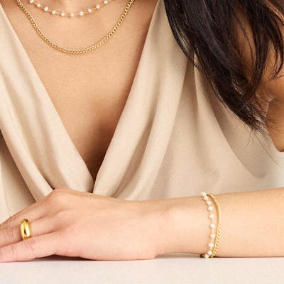 By Aagaard — Double Freshwater Pearl Bracelet By Aagaard Double Freshwater Pearl Bracelet — Bracelet