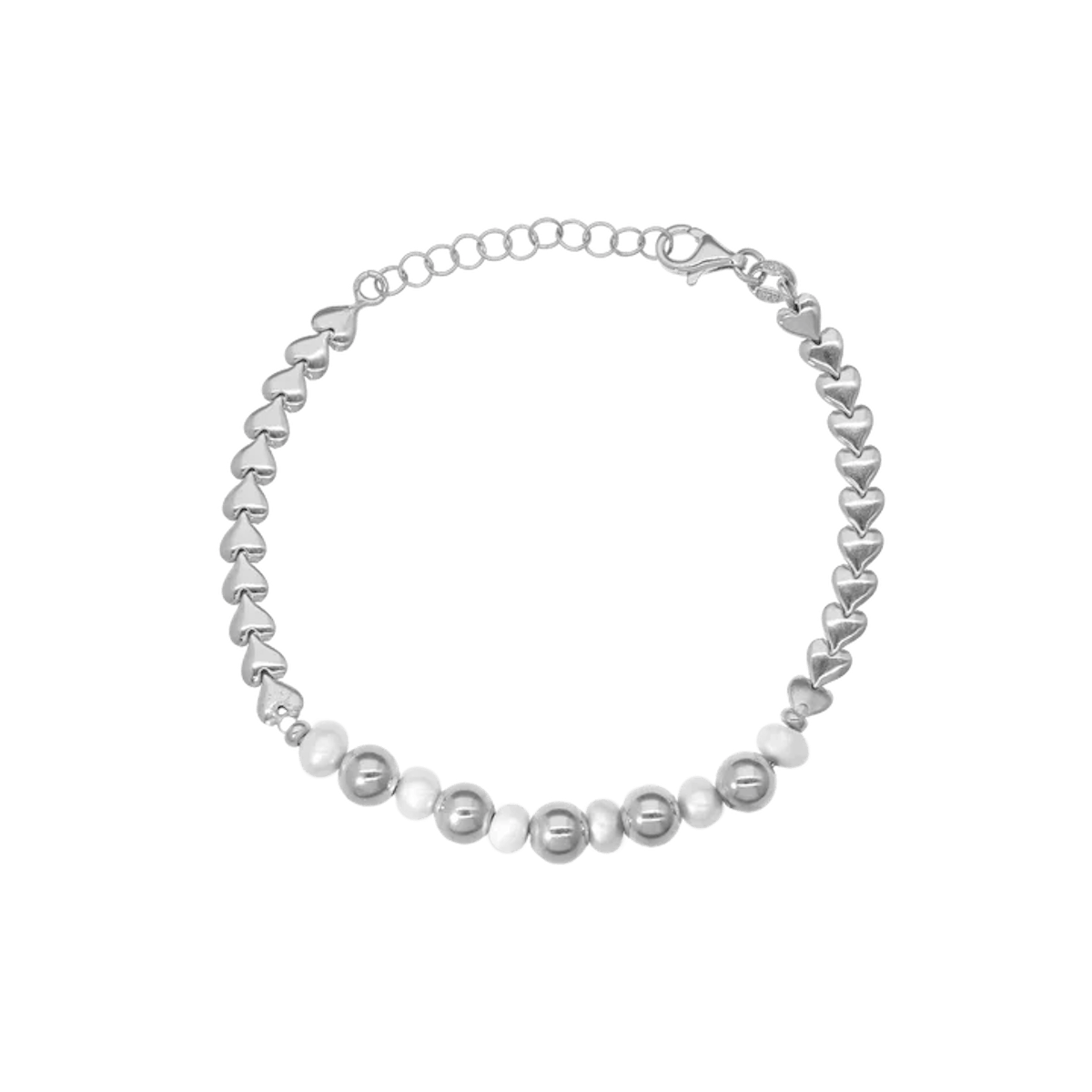 By Aagaard — Heart & Pearl Bracelet By Aagaard Heart & Pearl Bracelet — Armband