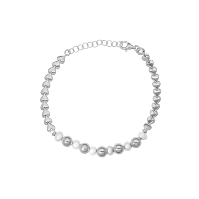 By Aagaard — Heart & Pearl Bracelet By Aagaard Heart & Pearl Bracelet — Bracelet