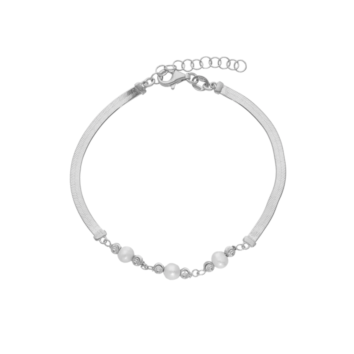 By Aagaard — Panzer & Freshwater Pearl Bracelet By Aagaard Panzer & Freshwater Pearl Bracelet — Armband