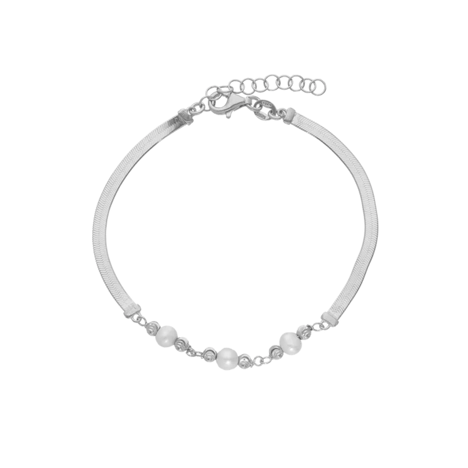 By Aagaard — Panzer & Freshwater Pearl Bracelet By Aagaard Panzer & Freshwater Pearl Bracelet — Armband
