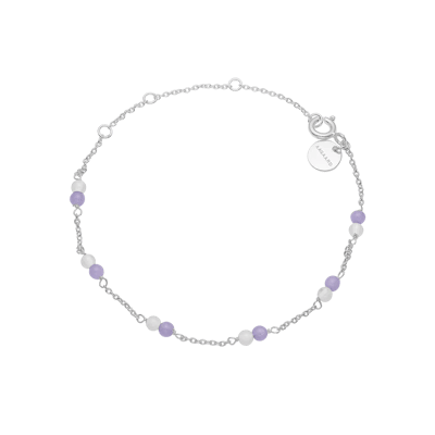 By Aagaard — Amethyst & Blue Quartz Bracelet By Aagaard Amethyst & Blue Quartz Bracelet — Bransoletka